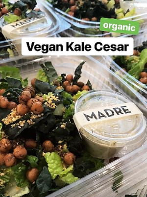 Vegan Kale Cesar at Madre in Los Angeles