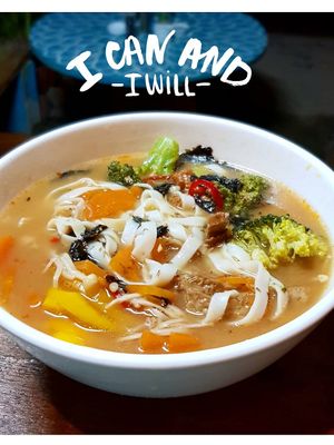 Sometimes we cooke a vegan ramen  at cHelloVegi in Kampot