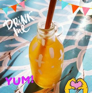 Russian sweet apple drink Kompot  at cHelloVegi in Kampot