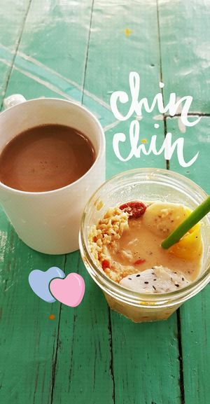 Super healthy breakfast with our granola  at cHelloVegi in Kampot