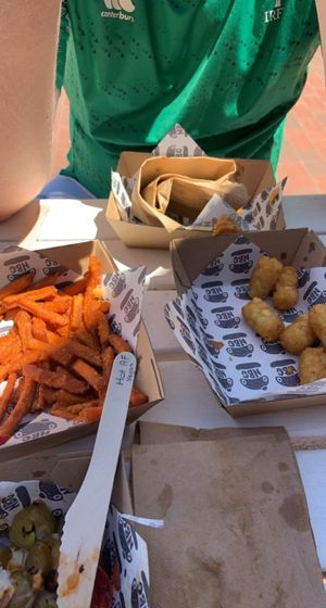Sweet potato fries, potato gems at Natural Born Grillers in Mount Gambier