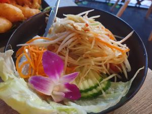 Papaya salad at A Taste of Siam in Hampton