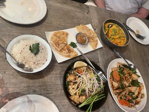 Vegan spread!  at A Taste of Siam in Hampton