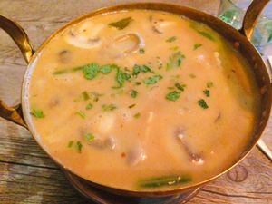 Vegan Tom Kha veg & tofu at A Taste of Siam in Hampton