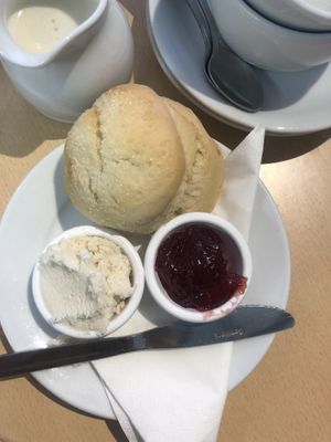 Plain scone at The Market Place in St Ives