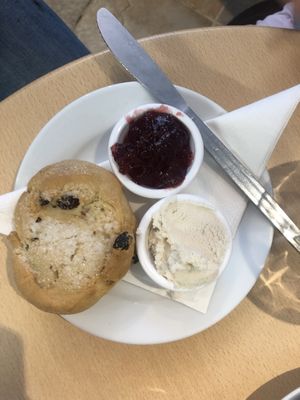 Fruit scone at The Market Place in St Ives