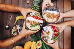 Smoothie bowls at Lizzy's All Natural in Shanghai