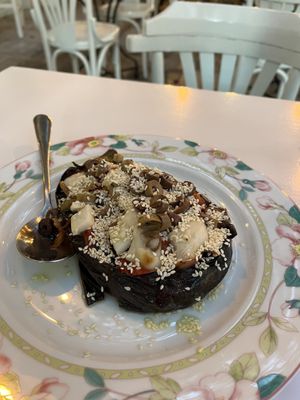 Filled eggplant   at Seminario in Syros