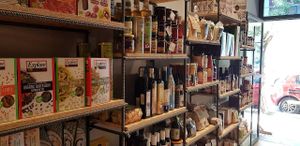 in the store at Groceristas in Athens