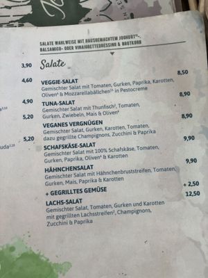 Vegan salad at Du & Ich in Wiesbaden