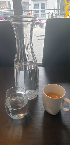 Triple espresso at Glacier Restaurant Bar Cafe in Odda