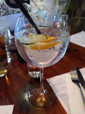 Elderflower cordial drink (June 2022) at The Kestrel in Knaresborough