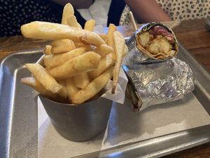 Bollywood burrito  at So! Bar and Eats in Harrogate