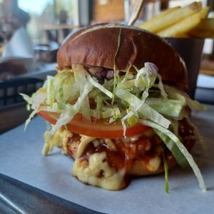 Bacun cheaseburger at So! Bar and Eats in Knaresborough