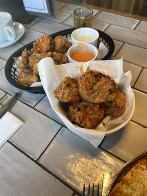 Cauliflower wings and Korean Mushroom balls  at So! Bar and Eats in Knaresborough