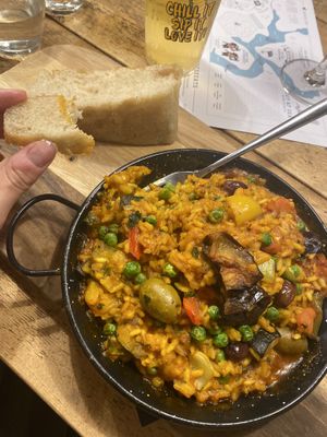 Vegan Vegetable Paella  at Heron Inn in Truro