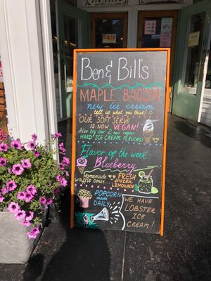 Front Sign at Ben & Bill's Chocolate Emporium in Oak Bluffs