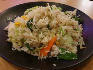 Veg fried rice at RuGa Bistro in Birmingham