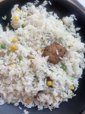 Special fried rice with mock meats  at RuGa Bistro in Birmingham