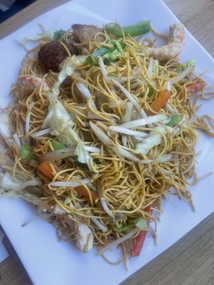 Special fried rice with mock meats   at RuGa Bistro in Birmingham