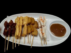 Satay veg platter at RuGa Bistro in Birmingham