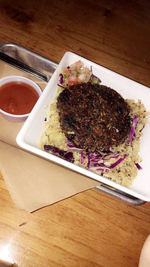 Vegan bowl at Grassburger in Durango