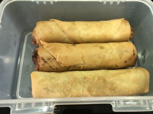 fried spring rolls/popiah $1/pc 👍🏻👍🏻👍🏻 at Vegetarian Stall - Kovan 209 in Northeast Singapore