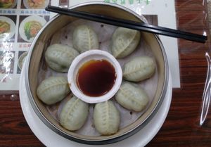 翡翠蒸餃 at Dànshuǐ Hǎo Shí Zài SùShí 淡水好食寨素食 in New Taipei City