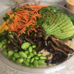 Brown rice poke bowl.  at Bento in Gainesville