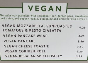 Vegan options at Junction 8 in Reigate