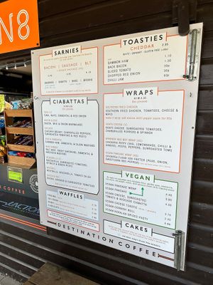 Menu at Junction 8 in Reigate