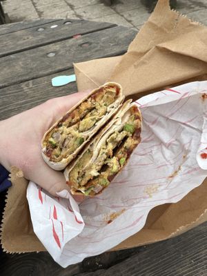 Vegan pancake wrap   at Junction 8 in Reigate