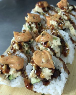 Tofu Chipotle roll  at Patio Sushi in San Luis