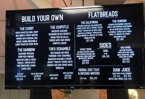 The menu at Lady and the Shallot in Ewing