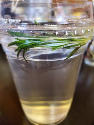 Infused water at Lady and the Shallot in Ewing