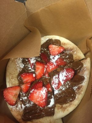Vegan chocolate pizza at Lady and the Shallot in Ewing