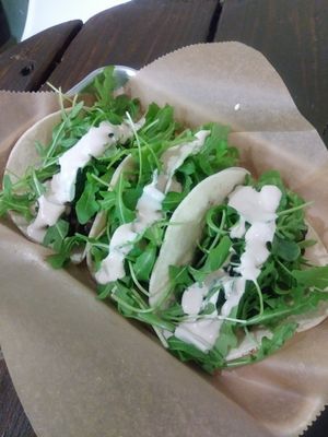 Tahini Tacos at Lady and the Shallot in Ewing