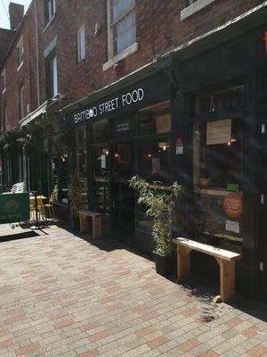 Outside at Bamboo Street Food in Leicester