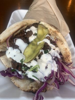 Lebanese kebab  at Bamboo Street Food in Leicester