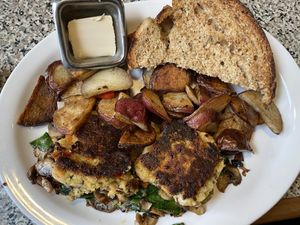 Veggie patty breakfast  at Sunrise Cafe in Yellow Springs
