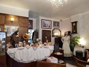 The counter at Lady Roses Edwardian Tea Room in Lincoln