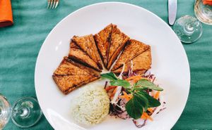 Five Spices Tofu at Lotus Restaurant in Phu Quoc