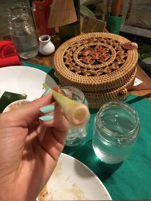 No plastic straw, that is awesome! at Lotus Restaurant in Phu Quoc