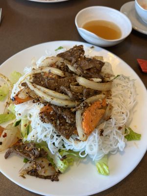 Lemon grass noodles, not much flavor..  at Goji Cafe in Dallas