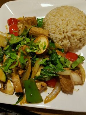 veggie power bowl or something like that.  fresh and tasty.  at Goji Cafe in Dallas