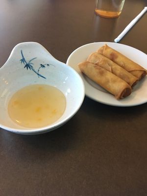 Vegan egg rolls  at Goji Cafe in Dallas