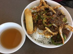 Lemongrass noodles ($8.50) at Goji Cafe in Dallas