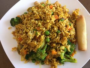 Curry fried rice ($8.95) at Goji Cafe in Dallas