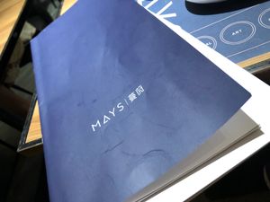 MAYS menu at MAYS in Guangzhou