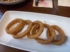 Onion rings side at The Horseshoe in Warlingham
